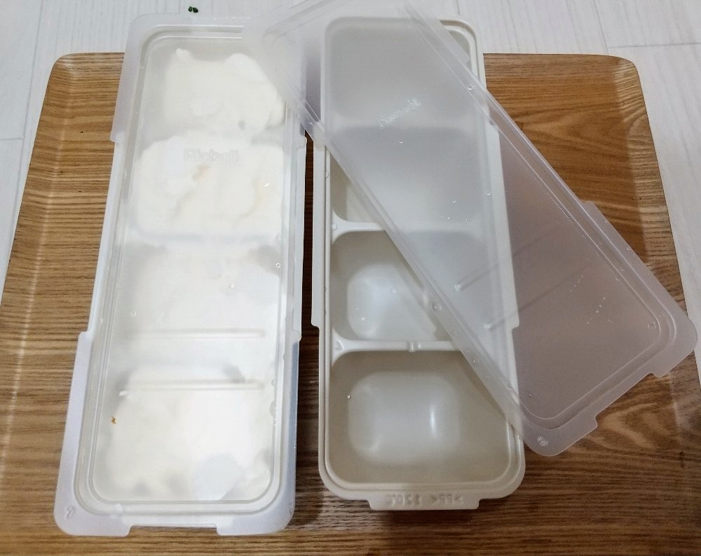 写真：砂糖不使用　甘くない濃厚アイスクリーム　保存容器